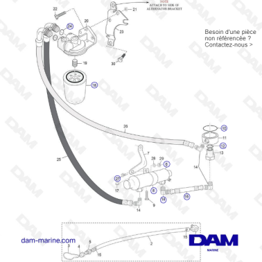 Remote oil filter components