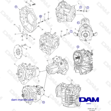 PCM ZR6 03-05 Bell Housing Assembly
