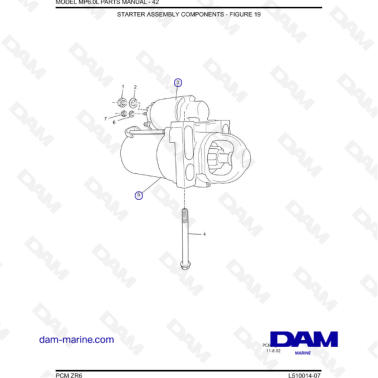 PCM ZR6 07 - Starter assembly