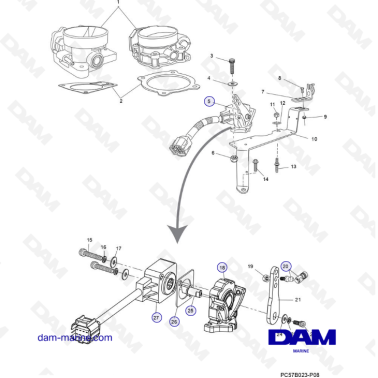 PCM Excalibur 02 - Throttle body