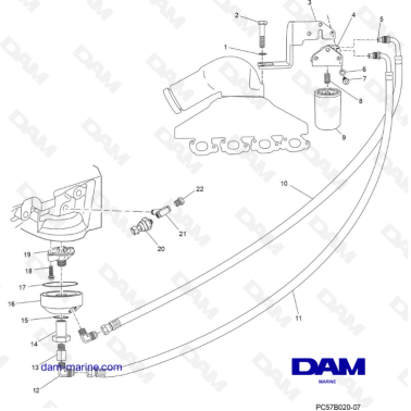 PCM Excalibur 5.7L 02 - Remote oil filter