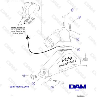 PCM Excalibur 5.7L 02 - Exhaust Manifold