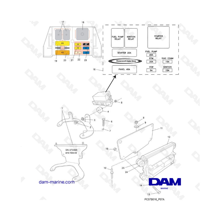 PCM Excalibur 5.7L 02 - ECM & Relays PCM Excalibur 5.7L 02 - ECM & Relays