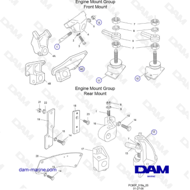 PCM Excalibur 5.7L - Engine & Transmission Mounts