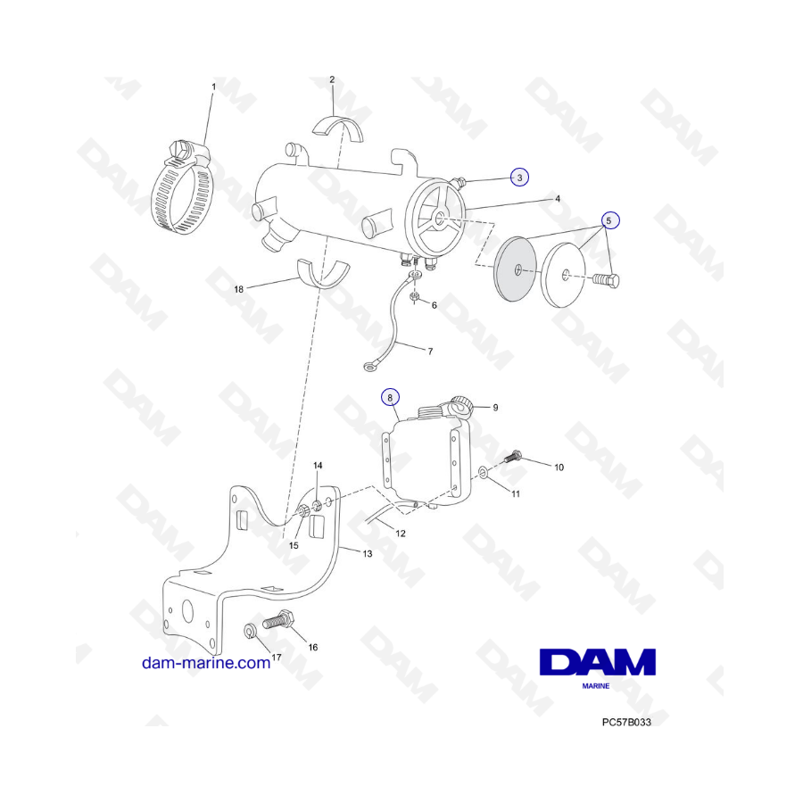 PCM Excalibur 5.7 02-05 - Intercambiador de calor
