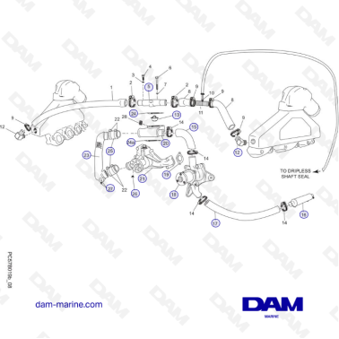 PCM Excalibur 343 - Raw water cooling system