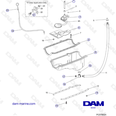 PCM Excalibur 343 2010-2012- Oil Pan & Oil Pump Assembly
