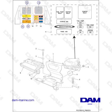 PCM Excalibur 343 2010-2012- ECM & Relays