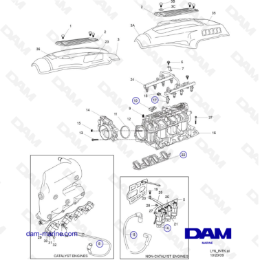 PCM ZR409 - ZR450 - 08/10 - INTAKE MANIFOLD COMPONENTS