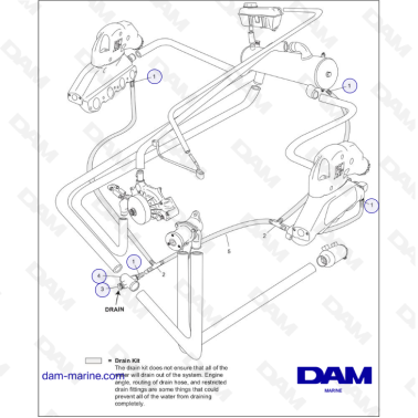 PCM ZR409 - ZR450 - 08/10 - OPTIONAL DRAIN KIT COMPONENTS