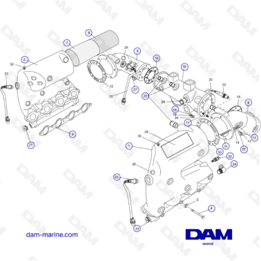 PCM ZR409 - ZR450 - 08/10 - CES EXHAUST MANIFOLD and COMPONENTS