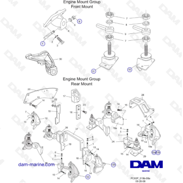 PCM ZR409 - ZR450 - 08/10 - ENGINE and TRANSMISSION MOUNTS