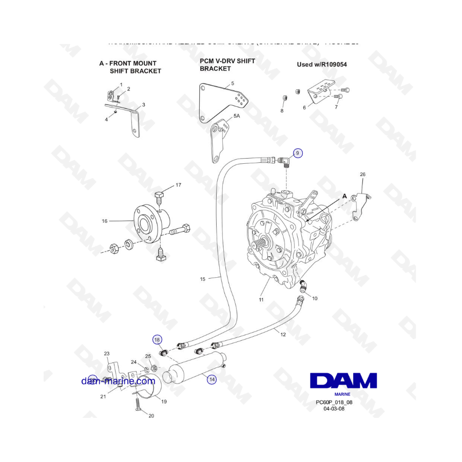 PCM ZR409 - ZR450 - 08/10 - TRANSMISSION AND RELATED COMPONENTS (STANDARD DRIVE)