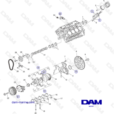 PCM ZR409 - ZR450 - 10+ - CYLINDER BLOCK ASSEMBLY