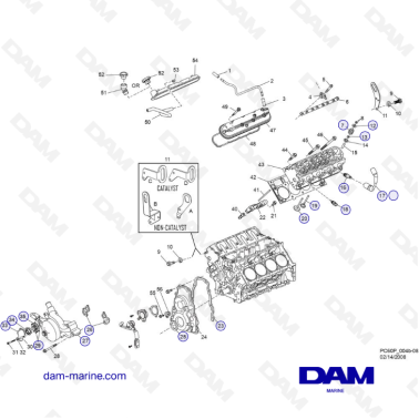 PCM ZR409 - ZR450 - 10+ - CYLINDER HEAD ASSEMBLY / FRONT COVER