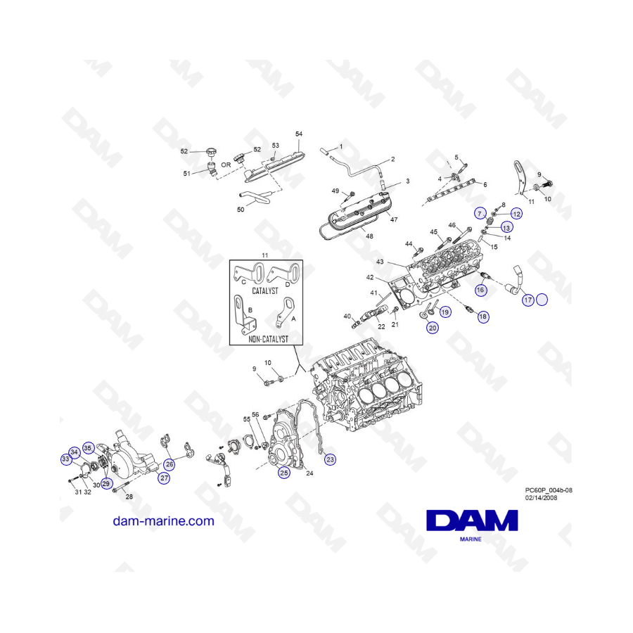 PCM ZR409 - ZR450 - 10+ - CONJUNTO DE CULATA / CUBIERTA DELANTERA