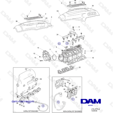 PCM ZR409 - ZR450 - 10+ - INTAKE MANIFOLD COMPONENTS