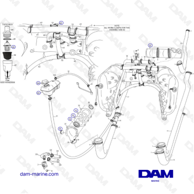 PCM ZR409 - ZR450 - 10+ - CES FRESH WATER COOLING SYSTEM COMPONENTS