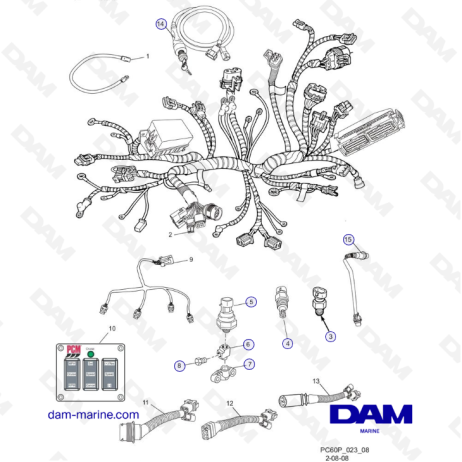 PCM ZR409 - ZR450 - 10 - WIRING HARNESS ASSEMBLIES and SENDERS