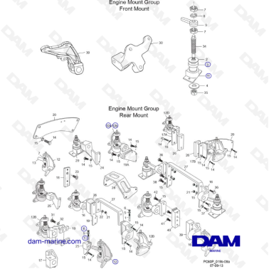 PCM ZR409 - ZR450 - 10+ - ENGINE and TRANSMISSION MOUNTS