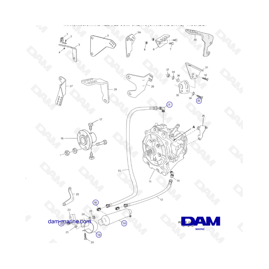 PCM ZR409 - ZR450 - 10+ - TRANSMISSION AND RELATED COMPONENTS (STANDARD DRIVE)