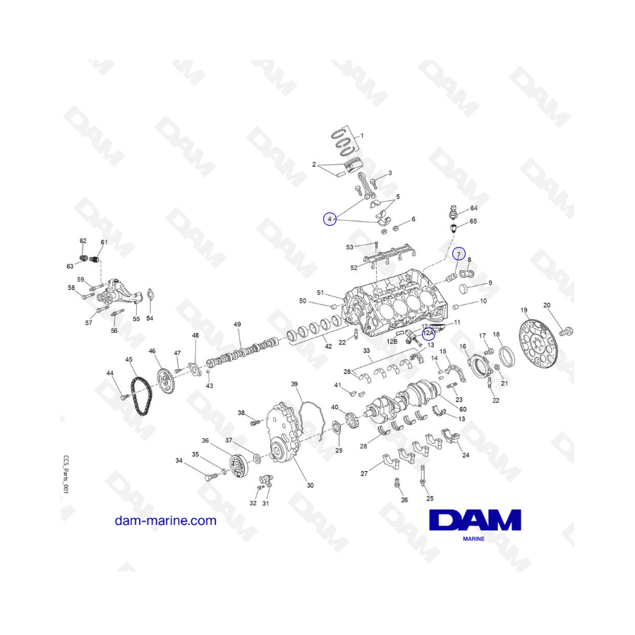 PCM Challenger 5.7 - CYLINDER BLOCK ASSEMBLY