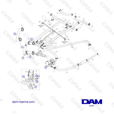 PCM Challenger 5.7 - COOLING SYSTEM COMPONENTS (xx-575Cx-xx) cont’d