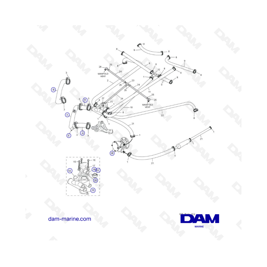PCM Challenger 5.7 - COOLING SYSTEM COMPONENTS (xx-575Cx-xx) cont’d