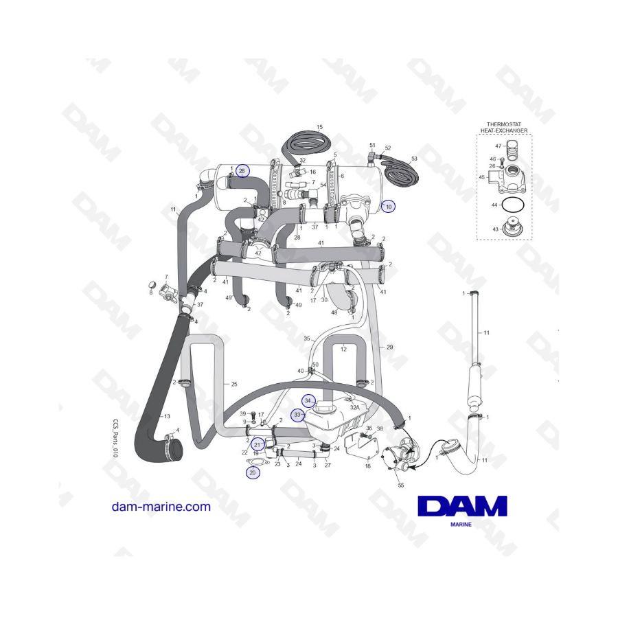 PCM Challenger 5.7 - COOLING SYSTEM COMPONENTS (xx-575CS-xx)