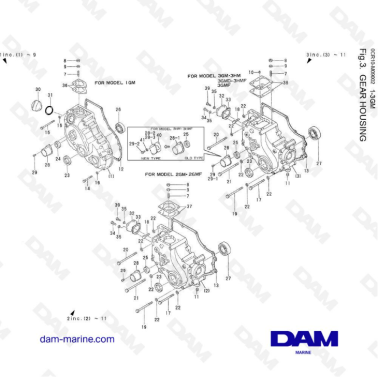 Yanmar 2GM - Caja de...