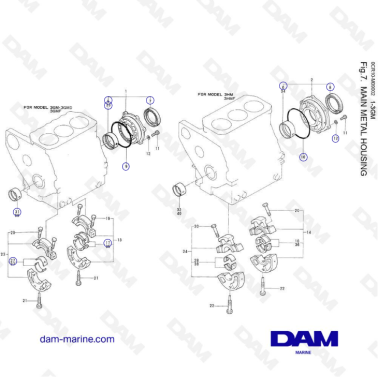 Yanmar 1GM, 2GM(F) - Main Metal Housing