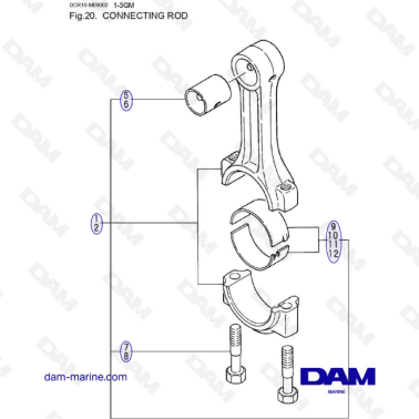 Yanmar 1GM - Bielle