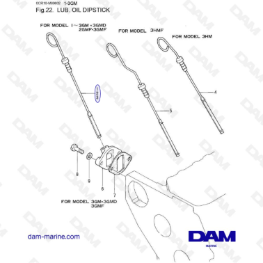 Yanmar 1GM, 2GM(F, D), 3GM(F, D), 3HM(F)