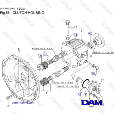 Yanmar 1GM, 2GM, 3GM - CAJA...
