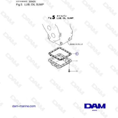 Yanmar 2GM20 - LUB. OIL SUMP