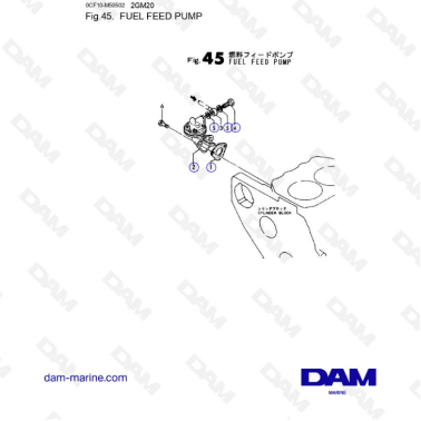 Yanmar 2GM20 - Fuel feed pump