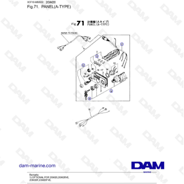 Yanmar 2GM20 - Panel