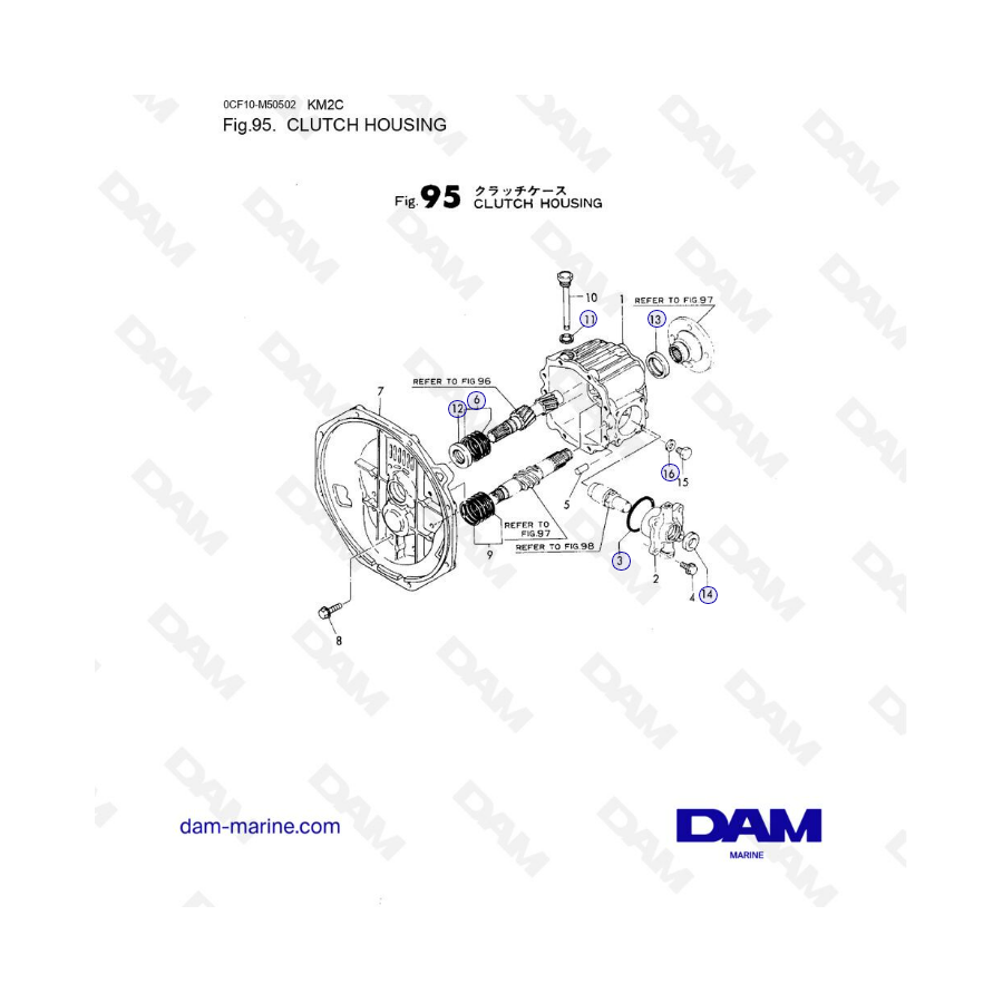 Yanmar 2GM20 - CLUTCH HOUSING Yanmar 2GM20 - CLUTCH HOUSING