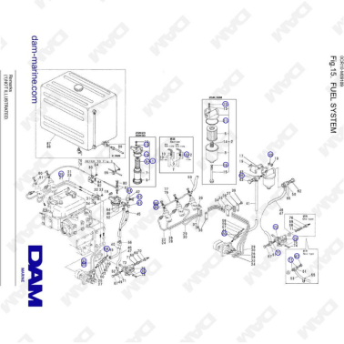 Yanmar 2QM - Fuel system