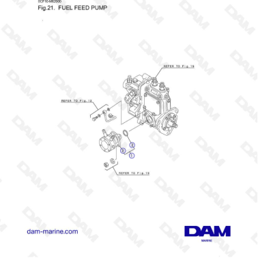 Yanmar 2YM15 - Fuel Feed Pump
