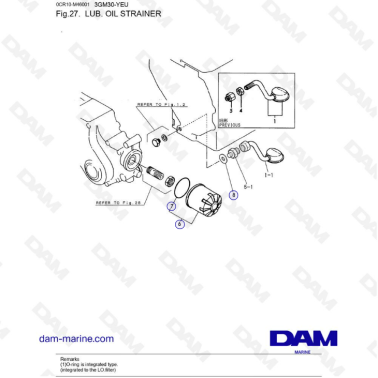 Yanmar 3GM30-YEU - LUB....