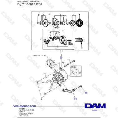 Yanmar 3GM30-YEU - GENERATOR