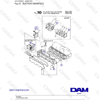 Yanmar 4JH - COLECTOR DE...