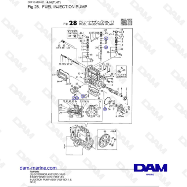 Yanmar 4JH - FUEL INJECTION PUMP