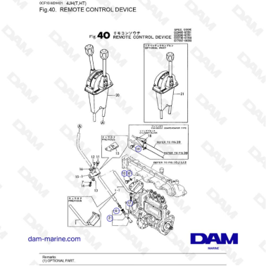 Yanmar 4JH - REMOTE CONTROL DEVICE