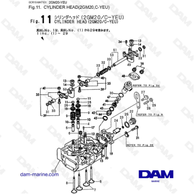 Yanmar 2GM20-YEU - CYLINDER HEAD