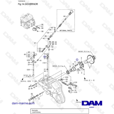 Yanmar 2QM15 - GOVERNOR