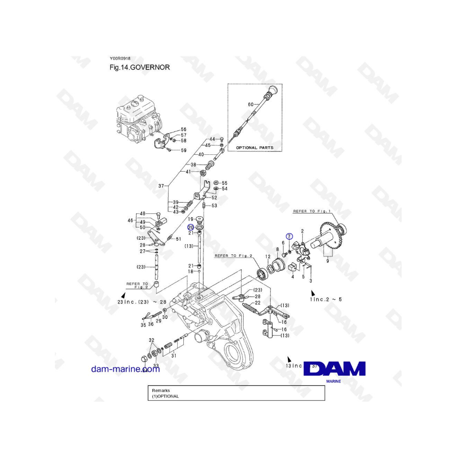 Yanmar 2QM15 - GOVERNOR