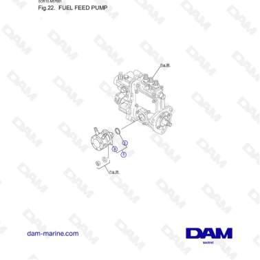Yanmar 3YM20 - FUEL FEED PUMP