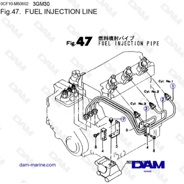 Yanmar 3GM30 - FUEL...